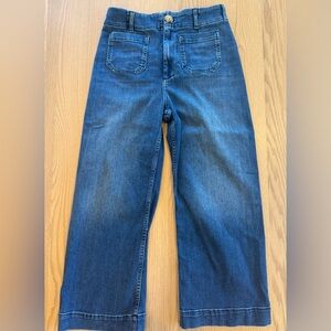 Anthropologie Maeve Colette cropped blue jeans
